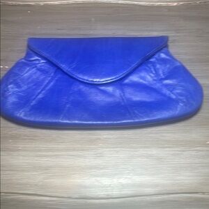 Blue Leather Clutch 💙 Lauren Merkin 💙1